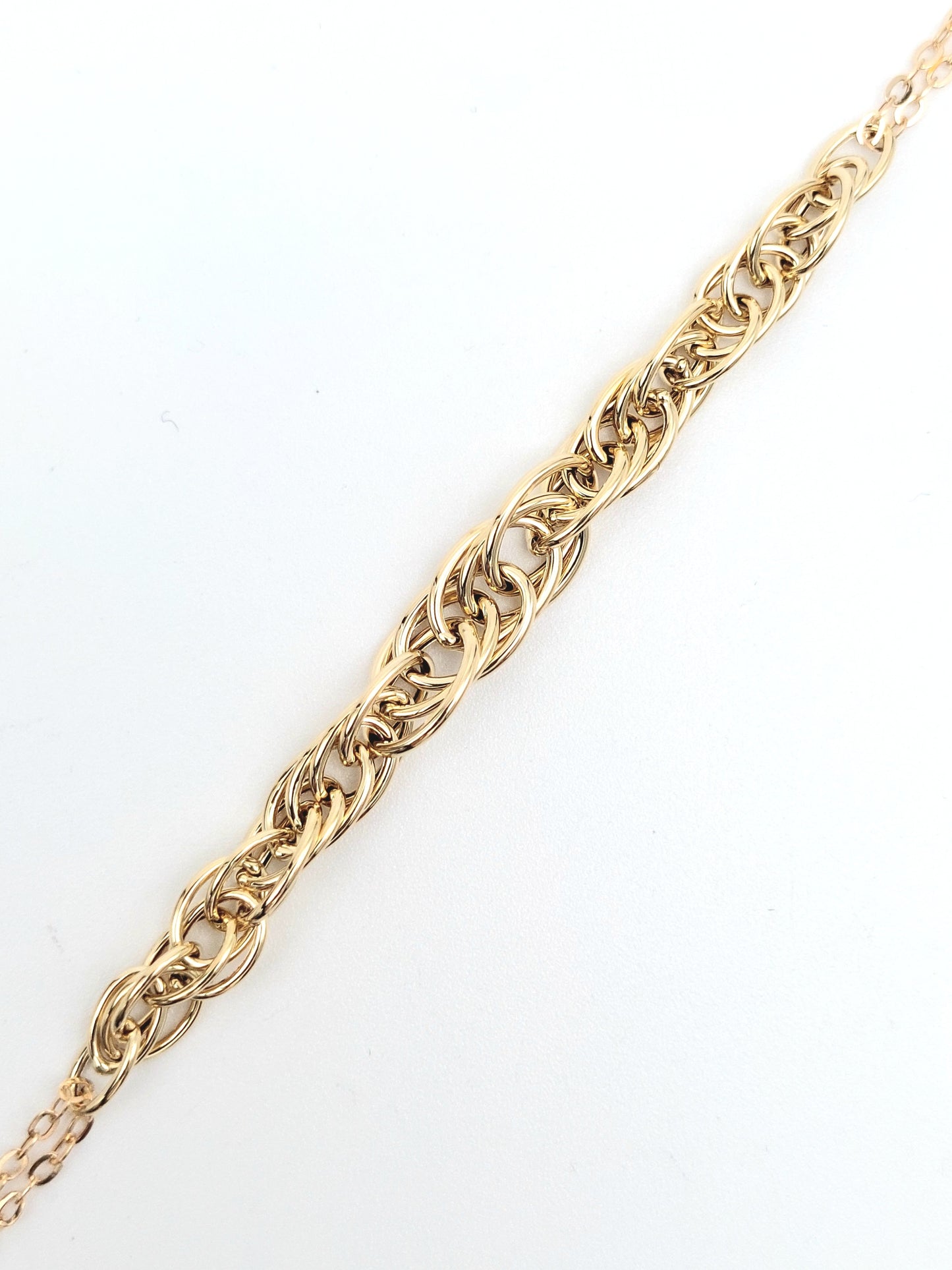 Bracciale da donna a catena in oro giallo 18 KT. BR-D-ORO036.