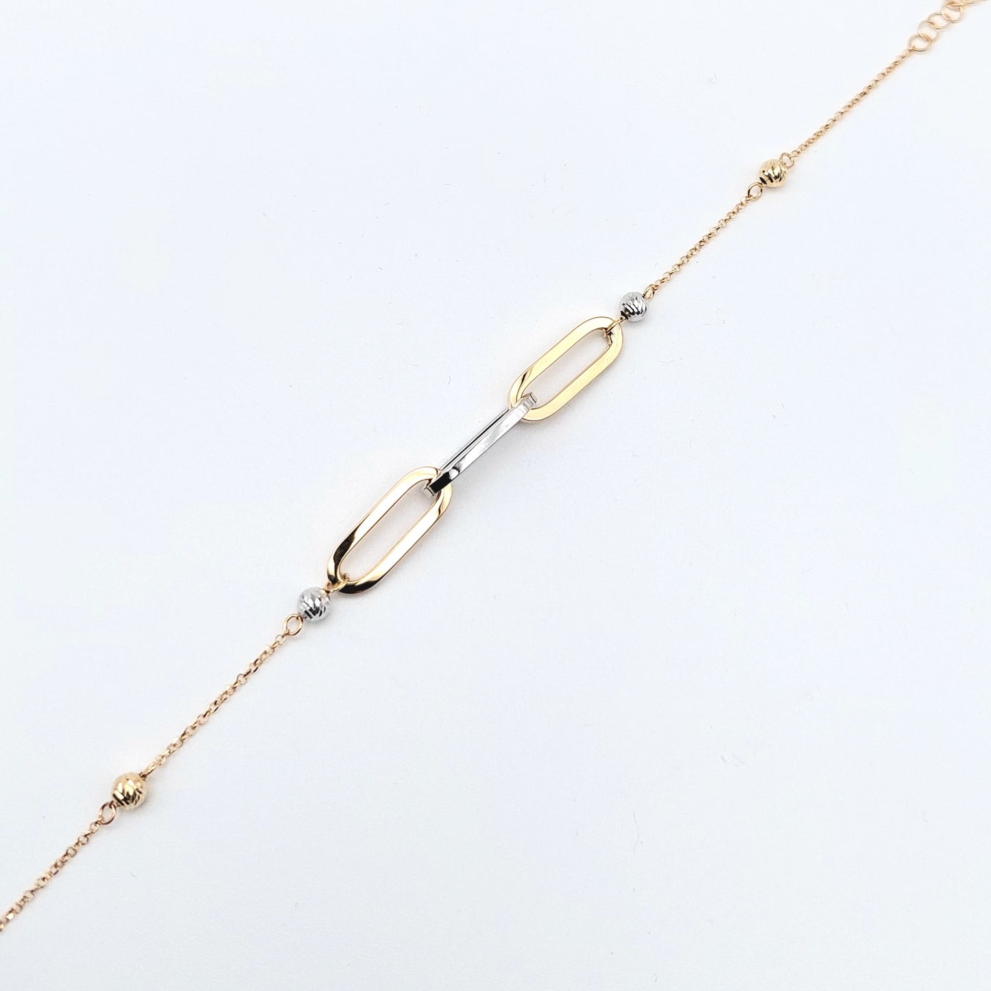 Bracciale bicolore in oro 18 kt. BR-D-ORO002.