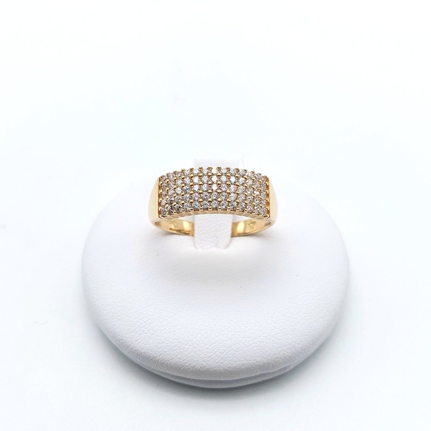 Anello mezza veretta a 5 fili in oro giallo 18 kt. AN-ORO044.