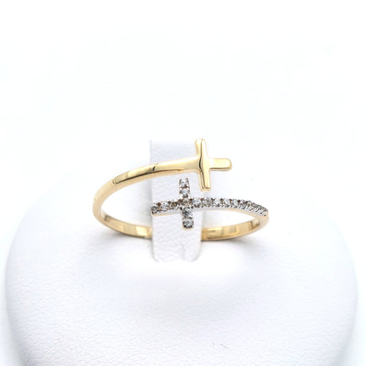 Anello da donna in oro giallo 18 KT. AN-ORO070.