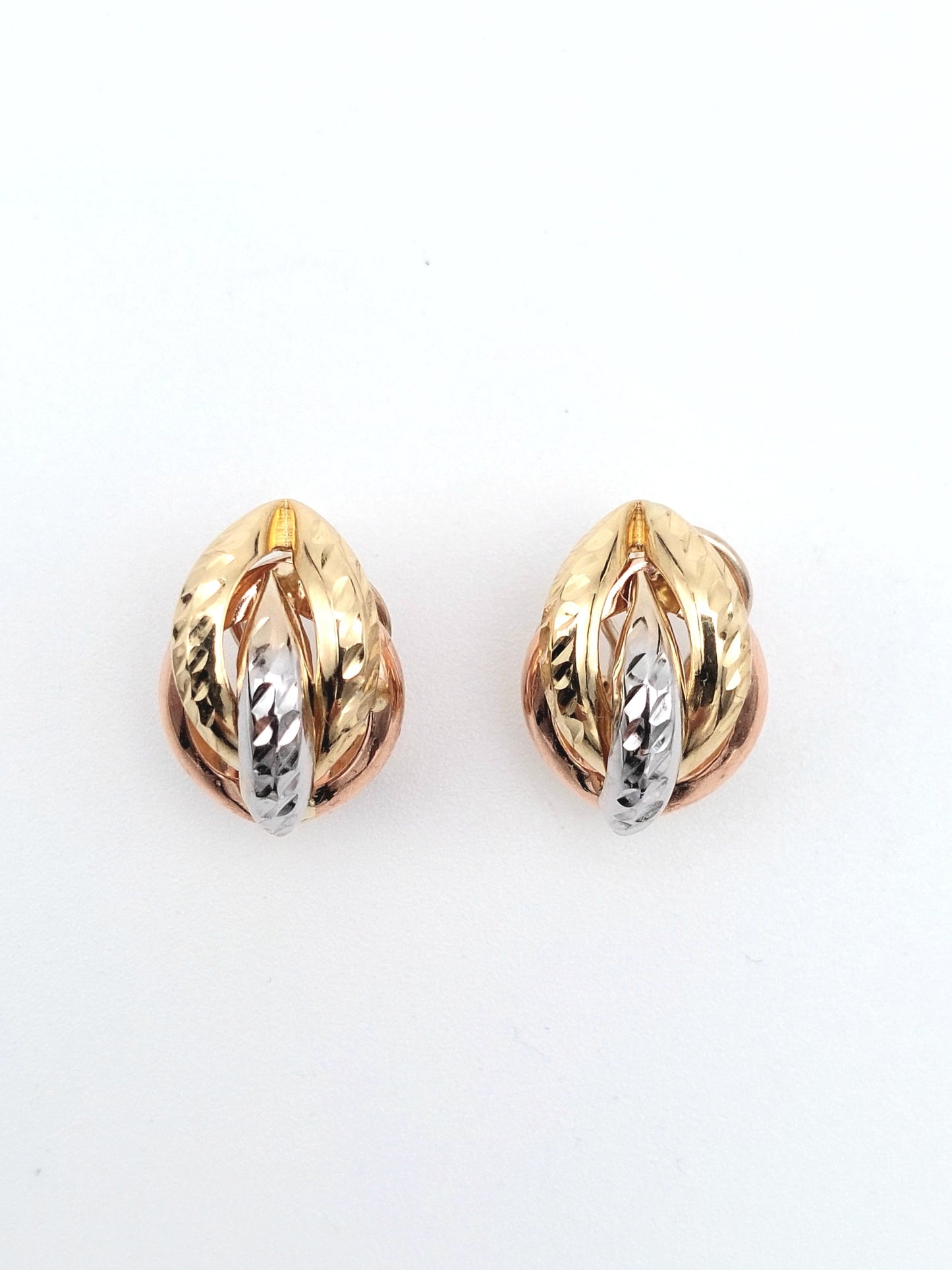 Orecchini Oro Chiusura A Vite Orecchini A Perno In Oro 14K Giallo, Design A Fiore Con Vite Posteriore - Marca Ioka, Nuovo Con Etichette Orecchini Vite Posteriore Orecchini Oro Chiusura A Vite Orecchini A Perno In Oro 14K Giallo, Design A Fiore Con Vite Posteriore - Marca Ioka, Nuovo Con Etichette Orecchini Vite Posteriore