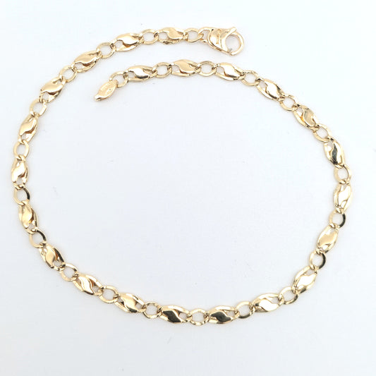 Bracciale a catena da uomo in oro giallo 18 KT. BR-U-ORO015.