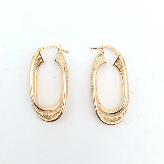 Orecchini decorati 20 mm Dorato con oro finox2 - Perles & Co Orecchini decorati 20 mm Dorato con oro finox2 - Perles & Co