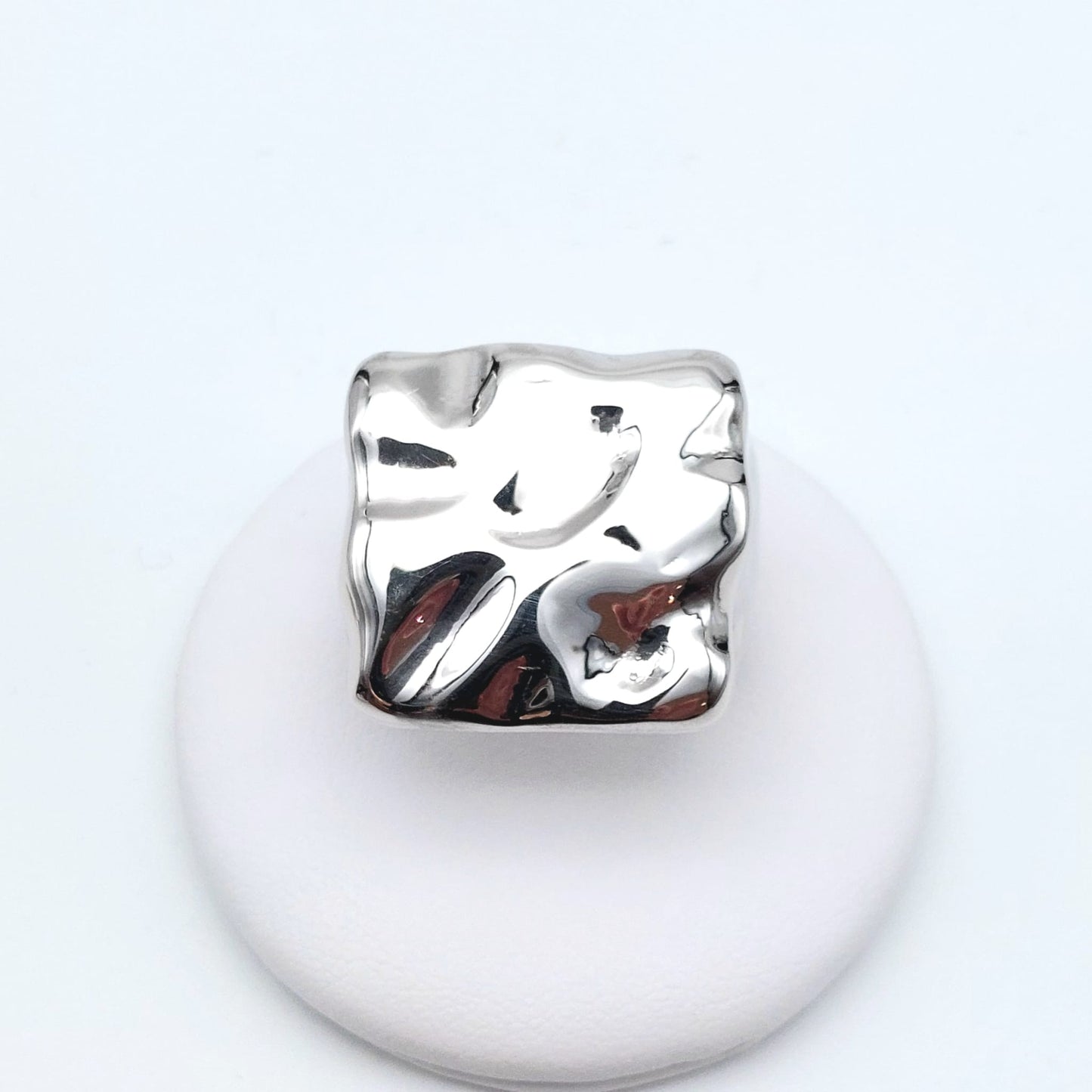 Anello argento 925% forma quadrata. AN-AG-003.