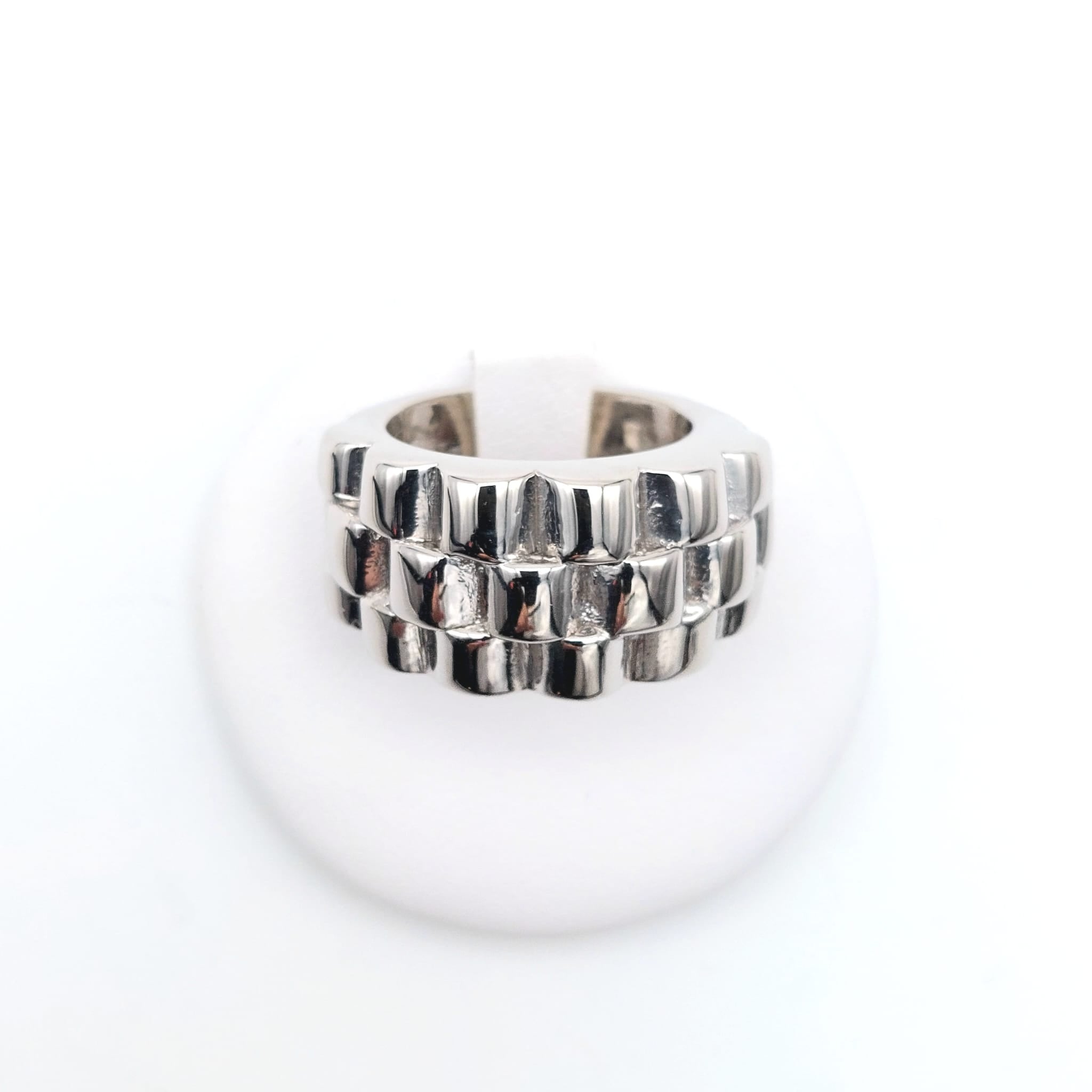 Anello Les Poulettes In Argento 925 Con Effetto Zebrato – Gioiello Elegante In Scatola Regalo