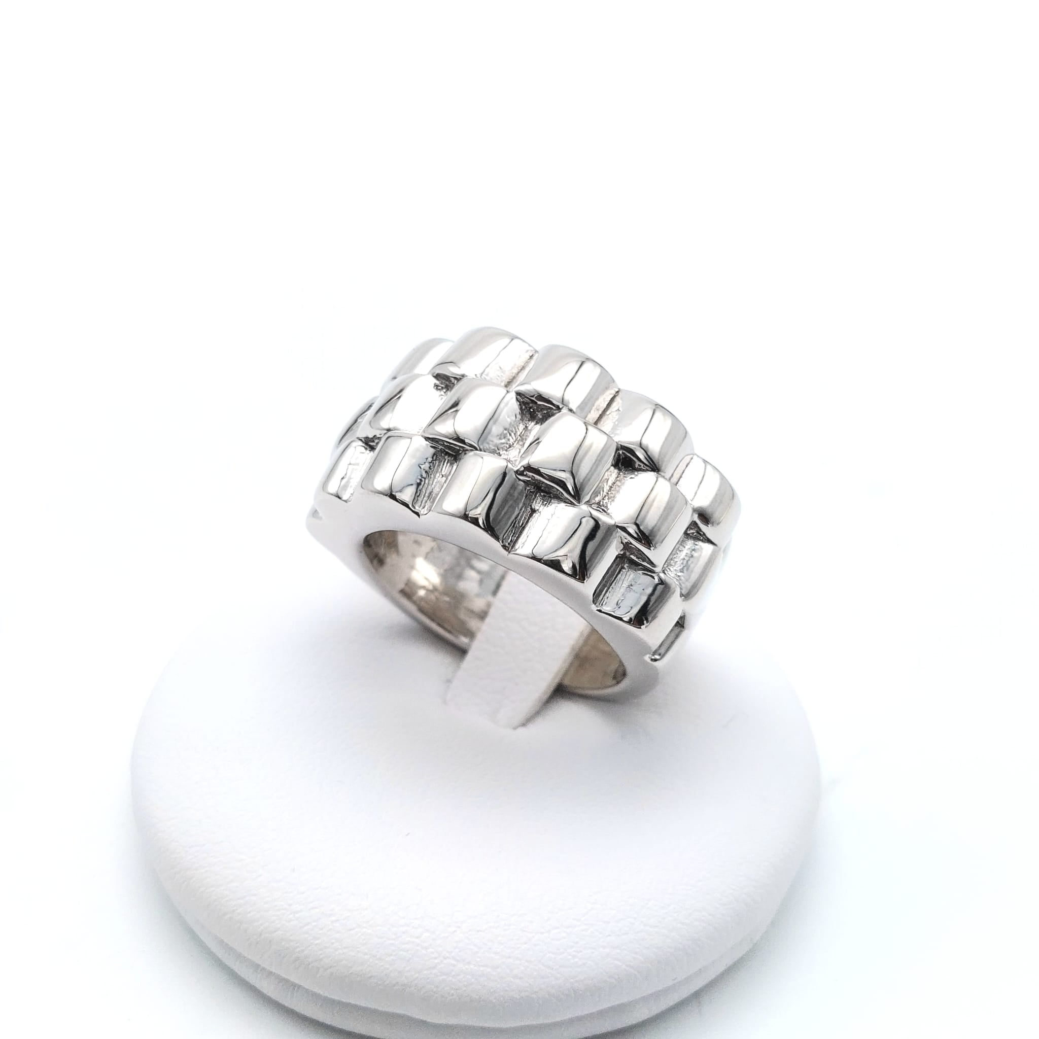 Anello In Argento Sterling 925 Massiccio Con Fascia Larga 6 Mm, Senza - Foto 9