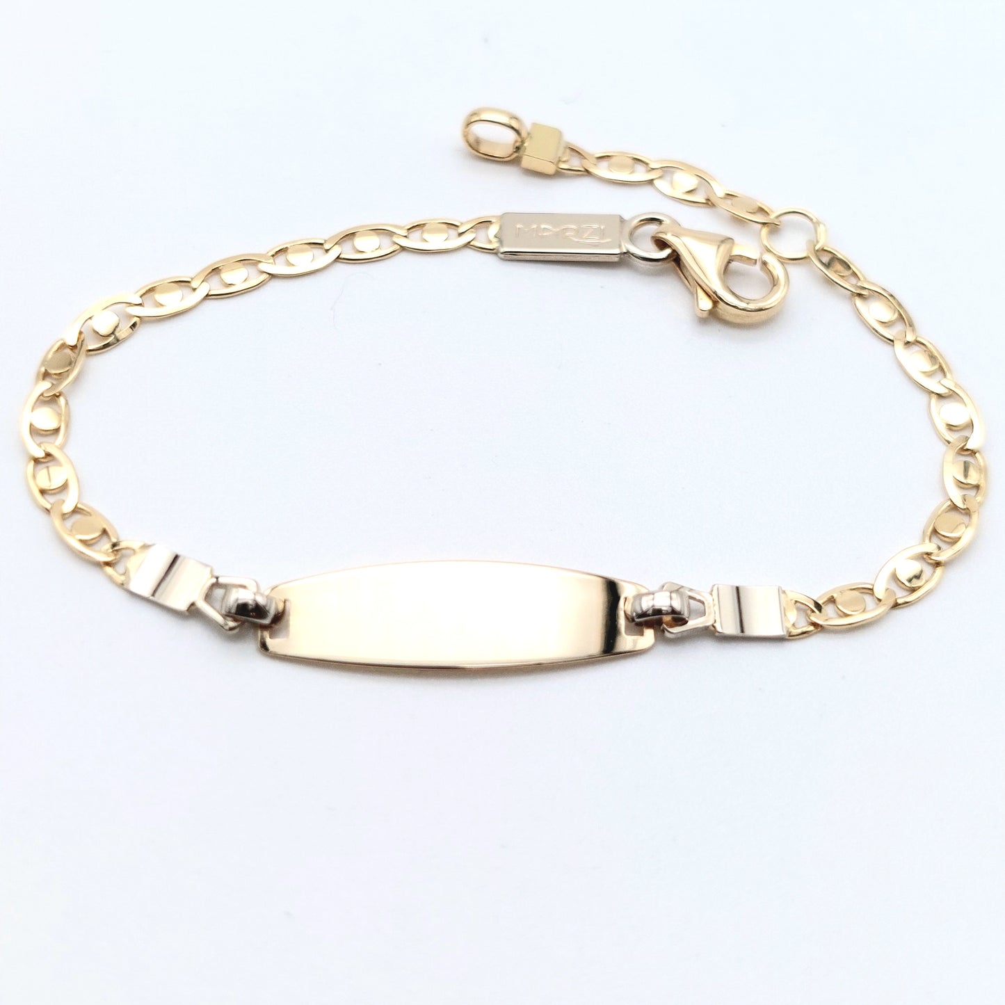 Bracciale baby in oro giallo e bianco 18 kt. BR-B-ORO014.