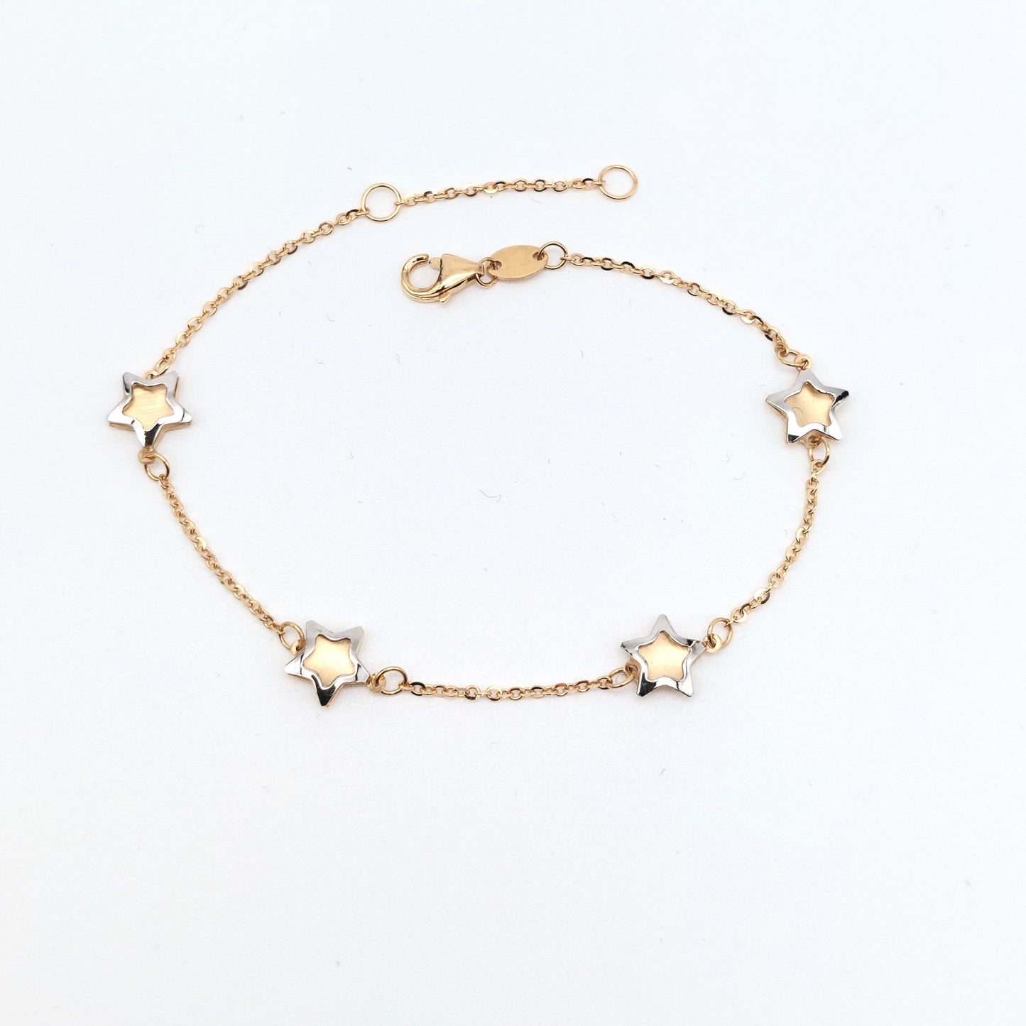 Bracciale da donna in oro giallo e bianco 18 kt. BR-D-ORO011.
