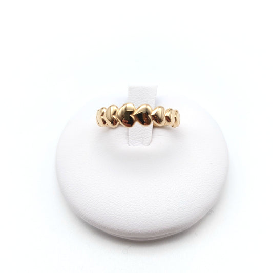 Anello cuori in oro giallo 18 KT. AN-ORO030.