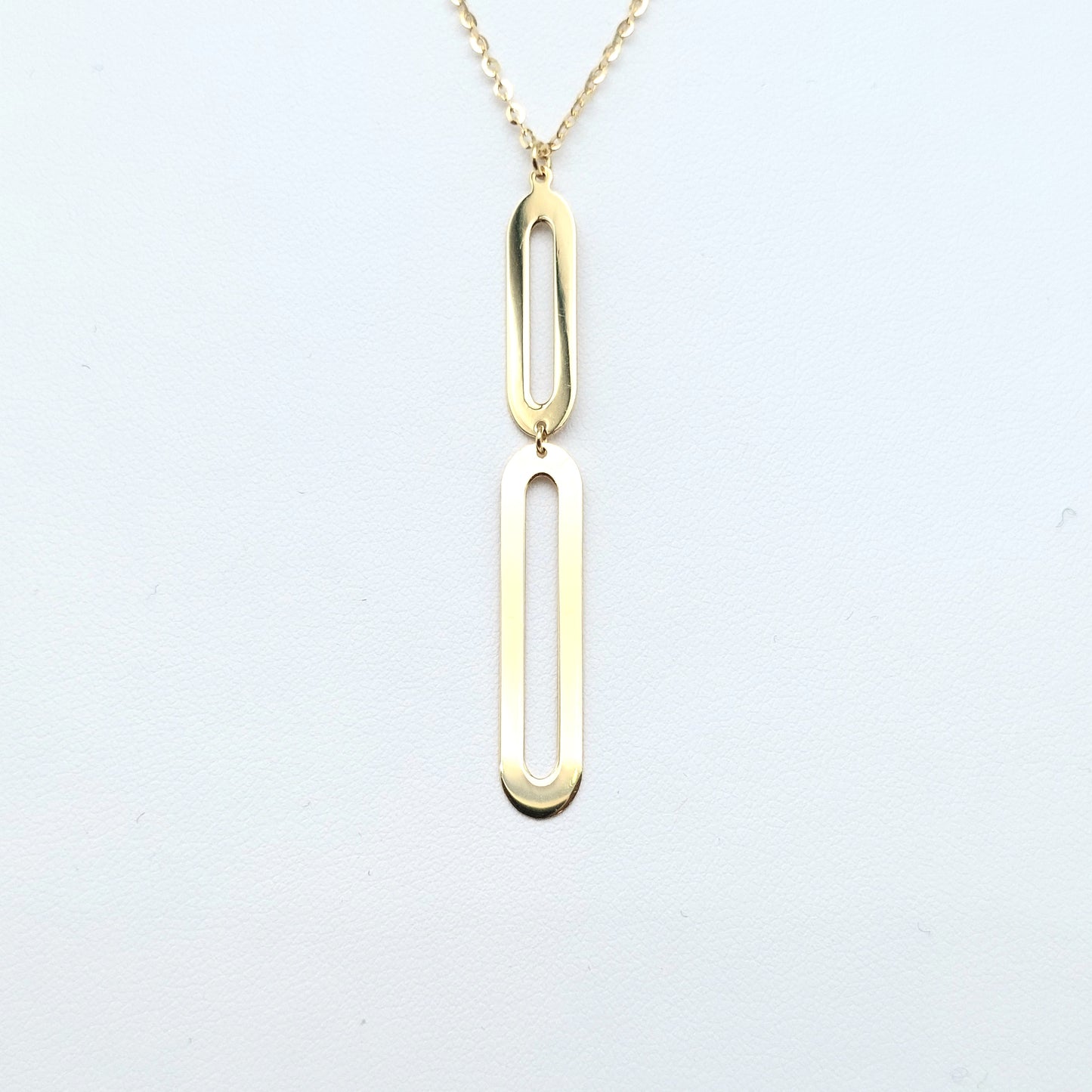 Collana in oro giallo 18 kt, double face cm 45. COL-ORO005.