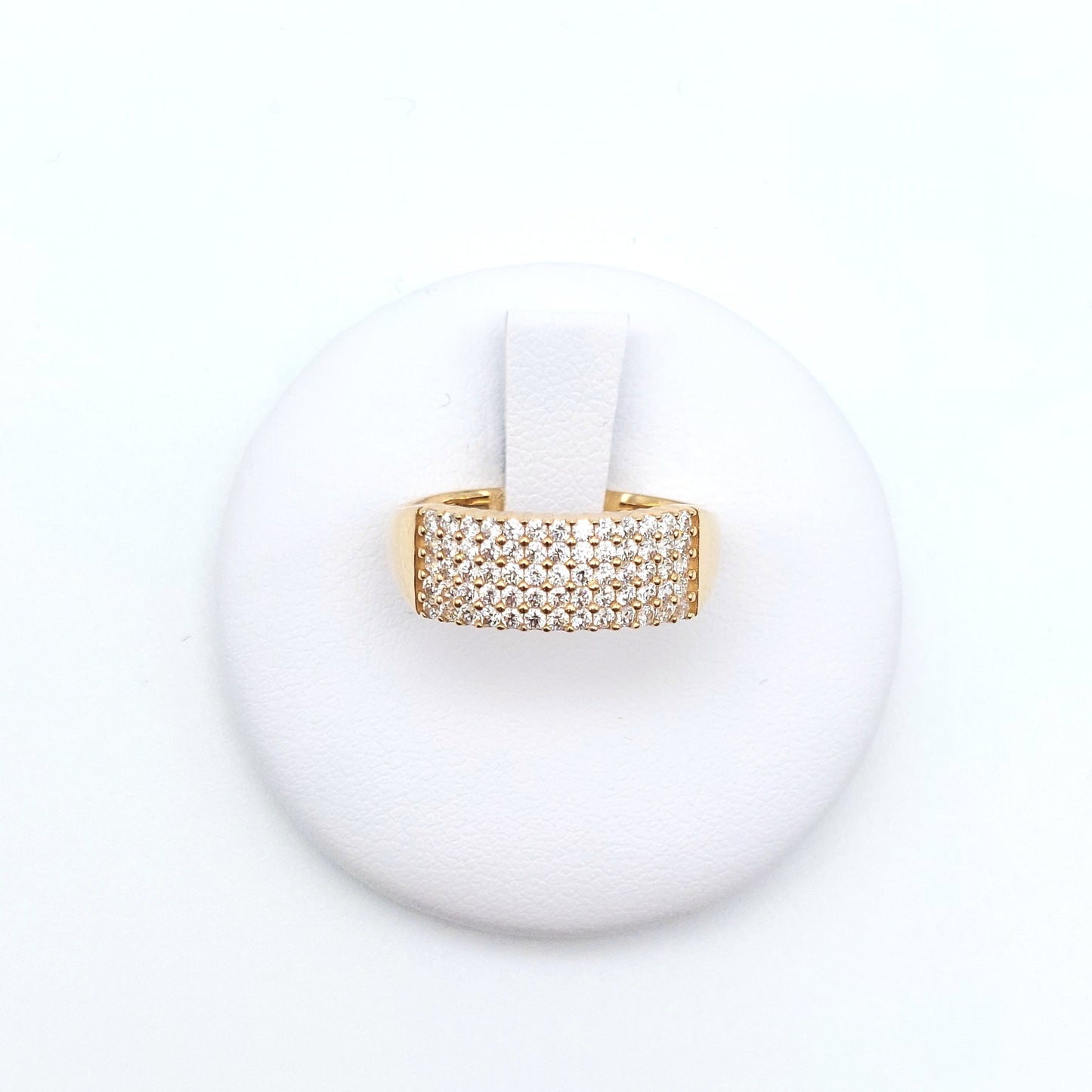 Anello mezza veretta a 5 fili in oro giallo 18 kt. AN-ORO044.